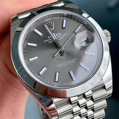 rolex rhodium dial 41mm|rolex datejust 126300 41mm.